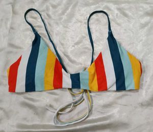 Colorful Striped Bikini Set