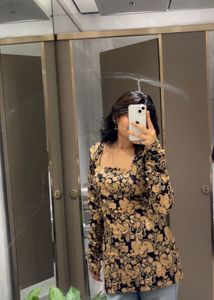 black floral corset kurti