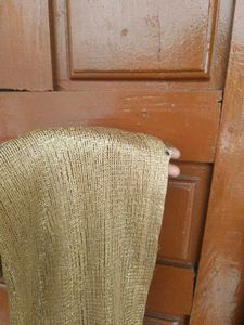 Golden  party wear Fringed Dupatta