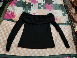 Black Off-Shoulder Top