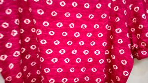 Cute Pink Floral Print Crop Top