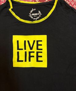 Black Graphic  T-Shirt