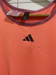 Adidas Orange Sleeveless Athletic Dress