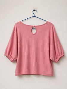 Pink Ribbed Top – Excellent Condition