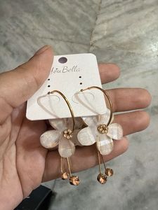 Floral Hoop Earrings