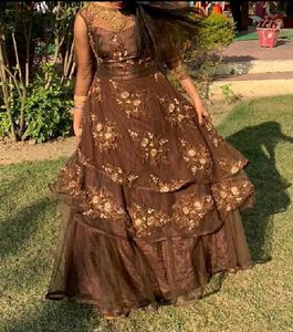 Elegant coffee brown Gown