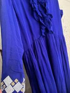 Royal Blue Ruffle Gown