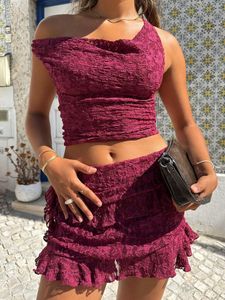 Bershka Ruffle Skirt Top