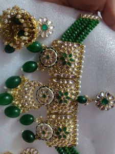 Green Kundan Jewelry Set