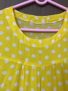 Yellow Polka Dot Top