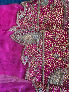 Pink &amp; Yellow Embroidered Salwar Suit