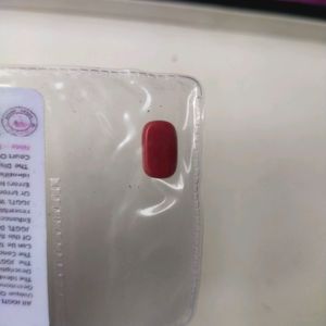 3.90 CTS Red Italian Original Capsule Moonga Coral