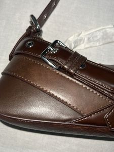 Zara brown Bag with Buckle Accents