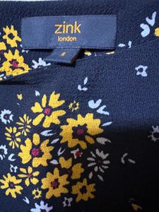 Chic Black Floral Print Dress