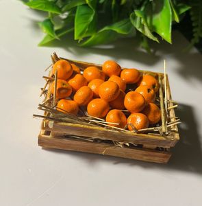 Miniature Orange Crate Decor