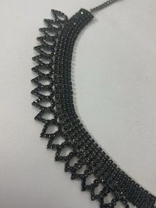 Sparkling Black Stone Necklace