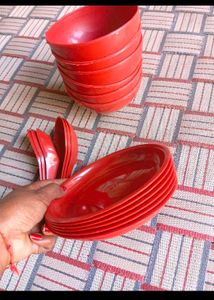 Plastic Dinner Set Only Spoons Not Other