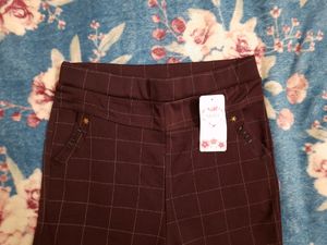 Thick Material Pant Trouser Jeggings Office Wear