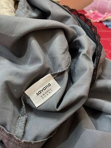 Grey Wide Leg Cargo Pants