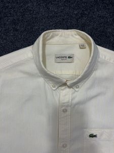 Lacoste Men's White Corduroy Shirt