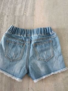 2 unisex Distressed Denim Shorts