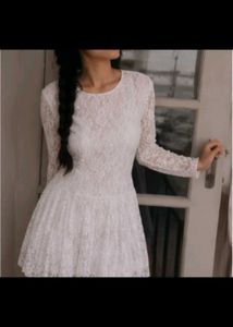 ❤️‍🔥Elegant  off White  Floral Lace Fit  top 🤌