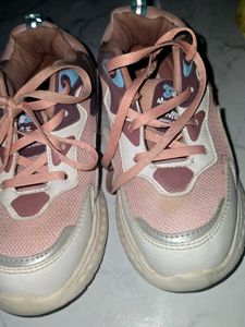 Comfortable Pink Running Shoes UK 3