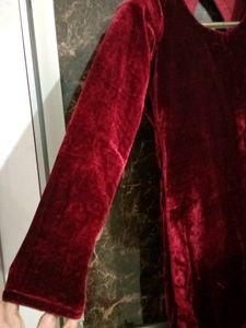 Velvet Maroon One Piece