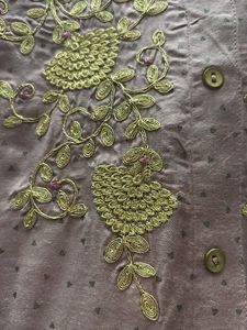 Vark by WESTSIDE S Elegant Dusty Rose Embroid