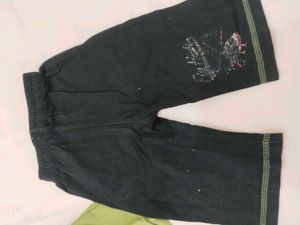 Boys Green Helicopter Tank Top &amp; Black Shorts Set