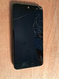 Micromax cracked Screen Smartphone