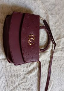 bag brown colour handbag