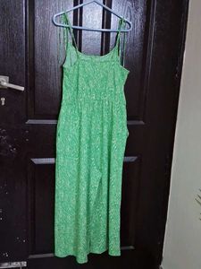 Green Printed Jumpsuit