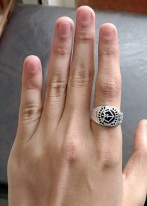 Antique Ring Pure Silver (Wt: 5.010gm)