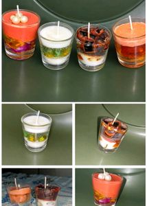 Set of 4 Decorative Scented Jar Candles