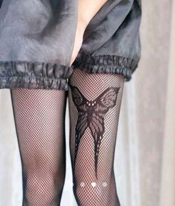 Fishnet Butterfly Tights