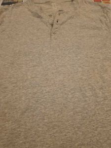 Men's Grey Henley T-Shirt