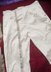 White Ethnic Pants
