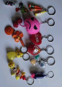 Assorted Fun Keychains 10pcs set