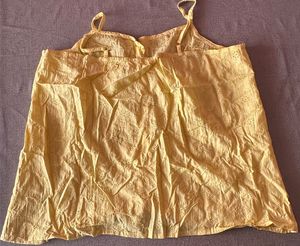Yellow Eyelet Camisole Top