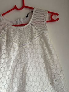 Elegant White Lace Dress