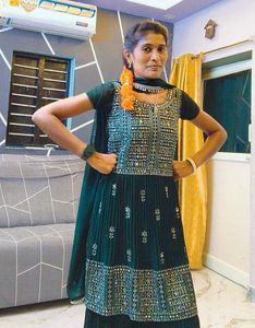 Embellished Anarkali Kurta Set