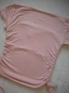 Trendy Pink 'Ruch &amp; Tie' Aesthetic Crop Top