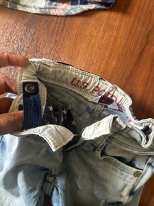 1-2 yrs boy shirt and jeans combo