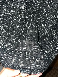 Cozy Black &amp; White Knit oversized Sweater