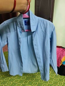 boys pale Blue Collared Shirt