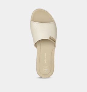 Hush Puppies Cream Slip-On Sandals