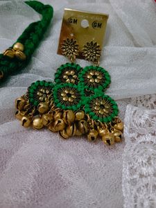 Emerald Green Necklace &amp; Earring Set
