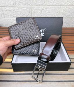 Mont Blanc Belt and Wallet Set
