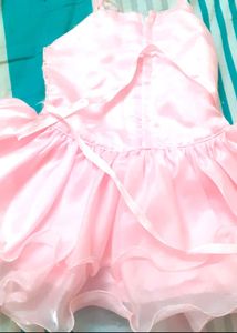Sleeveless Pink Partywear